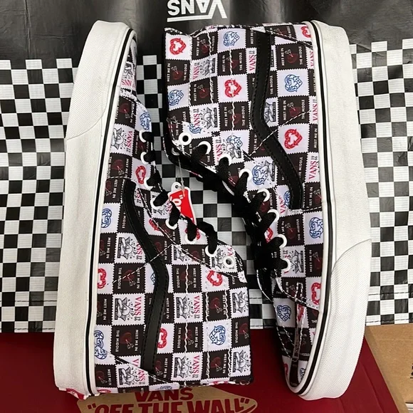 Vans Sk8-Hi Tapered Love Letters Black/True White Men’s sneakers - Picture 12 of 16